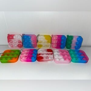 Pop It Keychain Set